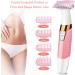 Women's Electric Shaver Bikini Trimmer & Hair Remover - Painless Rechargeable Wet/Dry Razor for Face, Body & Bikini Area - Includes Combs (Pink) - Buy Online on GoSupps.com