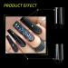 XXL Extra Long Nail Tips 2 Styles | C Curve Tapered Square & Straight | 220 PCS for Nail Salons & DIY Nail Art - Buy Online on GoSupps.com