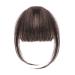 Clip in Fringe Clip in Bangs for Women Hair Extensions with Temples Hairpieces Fashion Wispy Bangs Fringe Air Bangs Clip for Daily Wear Y7LHJFP (dark brown)