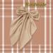 Khaki Hair Bow Khaki Bow Hair Clip for Women Solid Color Bow Hair Clips with Long Ribbon French Khaki Bow Hair Clip Soft Satin Silky Hair Bows Cute Gifts for Women Girls - Buy Online on GoSupps.com