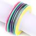 MEILINDS Nail Art Striping Tape Line Mermaid Candy Color Adhesive Sticker Set - 18 PCS - Buy Online on GoSupps.com