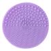 Angoily Makeup Brush Cleaner Solution Silicone Makeup Cleaning Brush Scrubber Round Brush Makeup Sponge Portable Brush Sponges Makeup Brush Scrubber Make up Face Brush Purple