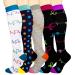Weekend Peninsula 5 pair of compression stockings Knee socks Socks for women and men sports running flight travel travel pregnancy medical compression socks mix L-XL01