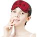 Shop Red Rose Flower Sleep Mask for Women | Adjustable Eye Shades & Elastic Strap | International Shipping Available - Buy Online on GoSupps.com
