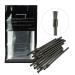 Gracelaza 100 Pieces Disposable Lip Brushes Lipstick Gloss Wands Applicator Makeup Tool Kits Black #1