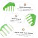 Beaupretty 6-Piece Jade Massage Comb Set | Multifunctional 8-Teeth Face & Head Massage Tools | International Shipping - Buy Online on GoSupps.com