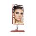 Impressions Vanity Touch Pro Makeup Mirror with LED Lights and Bluetooth Speaker  360 Adjustable Rotation Rectangle Vanity Mirror with Touch Screen Switch and USB Charging Port (Rose Gold)