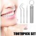 304 Steel Toothpick Cleaning Set | Portable Key Trailer Outdoor Cleaning Tool Kit - J5X4 Keychain - Buy Online on GoSupps.com