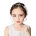 IYOU Princess Crystal Headpiece | White Flower Communion Hair Accessories for Flower Girl & Bridesmaid - Elegant & Affordable - Buy Online on GoSupps.com