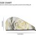 Hair Towel Wrap - Quick Drying Turban with Button | White Rose Hair Drying Towel - Buy Online on GoSupps.com