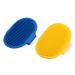 Molain 2 piece dog cat baths brush dog washing brush silicone rubber dog care brush silicone puppy massage brush hair fur cleaning brush