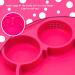 Silicone Divided Toddler Plates - Non Slip Suction Plates for Babies & Kids - BPA Free FDA Approved - 7owl-red - Buy Online on GoSupps.com