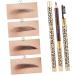 OHPHCALL 2pcs Eyebrow Pencil Brush Eyebrow Shaper Brush Brown Eyeliner Leopard Waterproof Brown Kit - Buy Online on GoSupps.com