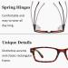 LUR Reading Glasses 10 Pack for Men & Women | Spring Hinges Readers & Sunglasses +2.50 | Stylish Multi-Color Mix - R055 - Buy Online on GoSupps.com