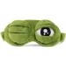 Unisex 3D Cute Frog Eye Mask Cover - Green Cartoon Sad Frog Design for Sleeping, Rest, Travel - Funny Anime Gift - Buy Online on GoSupps.com