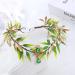 LEEMASING Woodland Elf Headpiece Fairy Leaves Green Rhinestone Crown Headband For Baby Shower Wedding Party Beach Travel Festival - Buy Online on GoSupps.com