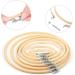 Caydo 7-Piece Bamboo Embroidery Hoops Set - 4 to 12 inch Circle Cross Stitch Rings for Sewing and Crafts - Buy Online on GoSupps.com