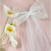 Bolonar Bachelorette Party Decorations: Pearl White Hair Bow Clips & Veil for Bride | Bridal Shower & Bridesmaid Favors - Buy Online on GoSupps.com