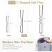 Zeberine 100Pcs Black U Shaped Hair Pins for Buns with Storage Box - 2.4 inch | Women's Bun Hair Pins - Buy Online on GoSupps.com
