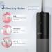 Portable Rechargeable Water Flosser Dental Oral Irrigator - 3 Modes, 3 Jet Tips, 140ml - Black - Buy Online on GoSupps.com