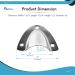 MARINE CITY Stainless Steel Midget Clam Shell Vent Wire Cable Cover - 304 Grade, 1-5/8 - 1-3/4 - 1/2, for Boats, Marines, Ships, Yachts - Buy Online on GoSupps.com