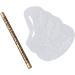 Louttary Double Eyebrow Pencil Dark Brown + 4 Eyebrow Stencils - Buy Online on GoSupps.com