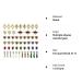 JIEPING 54PCS Rhinestone Nail Art Charms - Colorful Gems & Gold Chrome Hearts for DIY Nail Decoration - Buy Online on GoSupps.com