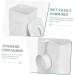 Baluue 2 Sets Washing Storage Bucket Stackable Storage Drawers Laundry White Wrought Iron - Buy Online on GoSupps.com