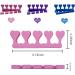 Toe Separator 12PCS Sponge Toe & Finger Separators for Nail Varnish Toe Dividers/Spacer for Nail Art Pedicure Manicure Nail Accessories Pink Blue Purple - Buy Online on GoSupps.com
