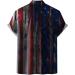 BEUU Men's Independence Day Soldier Shirt - American Flag Patriotic Button Down (Blue, X-Large) - Buy Online on GoSupps.com