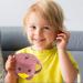 Non-Spill Silicone Baby Snack Cup with Lid - BPA-Free, Easy to Hold & Portable - Purplish Red - Buy Online on GoSupps.com