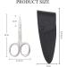 Professional Left-Handed Nail Scissors with Leather Case - Precision Nail Skin Shears for Fingers & Toenails - 1 Piece for International Shipping - Buy Online on GoSupps.com