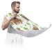 Cute Sloth Painting Beard Bib Apron Beard Bib Hair Catcher for Men Shaving and Trimming Non-Stick Waterproof Beard Cape Grooming Cloth with 2 Suction Cups Gifts for Men