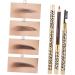 Healeved 6 Pcs Long Lasting Eyebrow Pencils Waterproof Eye Liner Pencil Grey Brow Pencil Mascara Wooden Brown 1 count (Pack of 1) Brownx3pcs - Buy Online on GoSupps.com