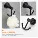 HOOTNEE Stainless Steel Coat Hook Hooks for Hanging Hook for Wall Coat Hooks Modern Wall Hooks Towel Hooks for Bathrooms Kitchen Hook Bathroom Hooks for Towels Robe Hooks Clothing Hooks 10X8.5CM Black - Buy Online on GoSupps.com