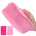 2 Pieces Silicone Makeup Brush Cleaning Pads - Ultimate Scrubber for Foundation Brushes & Cosmetics | Efficient Washing Tool for Flawless Makeup - Buy Online on GoSupps.com