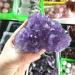 Natural Amethyst geode Cluster Purple Quartz Stones Crystal geode Amethyst Clusterfor Home Decoration NaturalCrystal QINTINYIN Home Goods (Color : Purple Size : 700-800g) 700-800g Purple