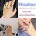Boho Silver Cross Rings - Stackable Link Chain & Vintage Tassel Cuff Rings for Women & Girls - Buy Online on GoSupps.com