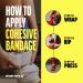 SPORTTAPE Self-Adhesive Football Sock Tape 5cm x 4.5m - Yellow | Cohesive Bandage for Shin Pad, Wrist & Ankle | Pet & Vet Wrap - Single Roll Yellow 5x450 cm - Buy Online on GoSupps.com