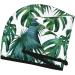 Green Banana Leaves Print Coral Velvet Dry Hair Cap - Absorbent Towel Wrap for Women | Perfect for Wet Hair Swimming Pool & Travel - Buy Online on GoSupps.com