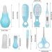 Baby Grooming Kit 8PCS - Healthcare & Grooming Set with Storage Bag - Blue - Buy Online on GoSupps.com