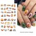 Fall Nail Art Stickers - Autumn Water Decals for Women - 12 PCS Thanksgiving Design Sticker - Maple Leaves, Turkey, Pumpkin - Nail Supplies for Acrylic Nails - Fall B - Buy Online on GoSupps.com