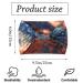 Zoestar Boho Frontal Ligaments - Stylish Batik Yoga Headscarf & Turban Headband Set for Women & Girls | 3-Piece Vintage Hair Accessories - Buy Online on GoSupps.com
