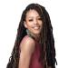 (6-PACK) Bobbi Boss Synthetic Hair Crochet Braids African Roots Braid Collection Nu Locs 24 (1B) 24 Inch (Pack of 6) 1B