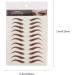 WOONEKY 4 Sheets Waterproof Eyebrow Stickers 6d Hair-like Eyebrows Stickers False Eyebrows Cosmetics Eyebrow Transfer Stickers Artificial Eyebrow Imitation Eyebrow Sticker 21x14.8cm Brown - Buy Online on GoSupps.com