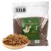 Non-GMO Dried Mealworms or Black Soldier Fly Larvae, 100% Non-GMO Natural High-Protein, Treats for Chicken, Fish, Wild Birds, Bird Food, BSF Larvae Treats for Hens, Ducks Mealworms 11 Pound (Pack of 1)