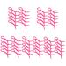 FOMIYES 50 Pcs Perm Tools Flexible Perm Rod Hair Curler for Women Hair Rollers for Women 15.00X0.60X0.60CMx5pcs Rosyx5pcs