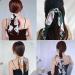 5-Piece Fashion Flower Hair Scarves & Scrunchies | Chiffon Hair Ties for Women & Girls | 2-in-1 Ponytail Accessories - Buy Online on GoSupps.com