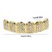 Shop Hip-Hop Rhinestone Tooth Grill Caps | Golden Cropped Grills for Cosplay & Christmas Gifts - Goowafur Oberer Fangzahn - Buy Online on GoSupps.com