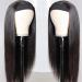 18 Inch Straight Human Hair Headband Wig for Black Women - Glueless, Brazilian Virgin Hair Machine Made Wig - Natural Black, 150% Density - Buy Online on GoSupps.com
